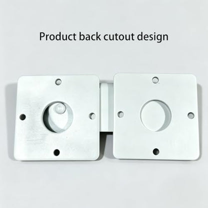 7.5" Flip Gate Latch Lock with Padlock Hole,Matte White 4 mm Aluminum Anti-Rust Alloy Door Latch for Outdoor Wooden Fence, Sliding Open Door,Wooden Fence, Barn Door with Screws (White, 7.5“)