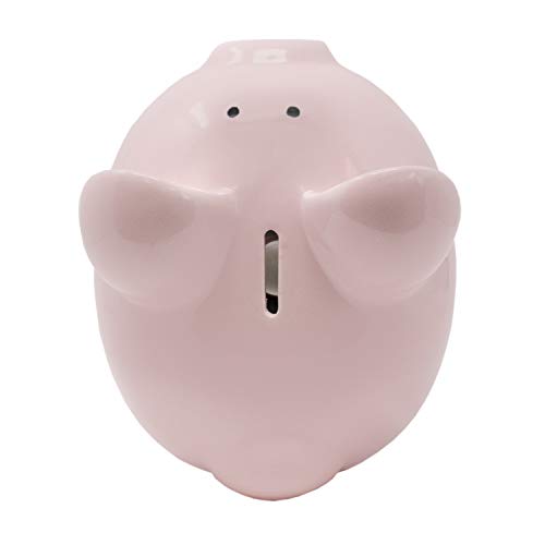 Child to Cherish Ceramic Piggy Bank, Pink - color: Pink