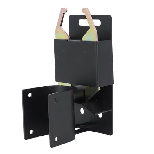 2 Way Farm Gate Latch, Heavy Duty Lockable Gate Latch for 1-5/8 to 2 Round Tube Gate, Black Fence Gate Latch, Livestock Cattle Gate Latch for Metal Gate, Farm, Pastures, Ranches