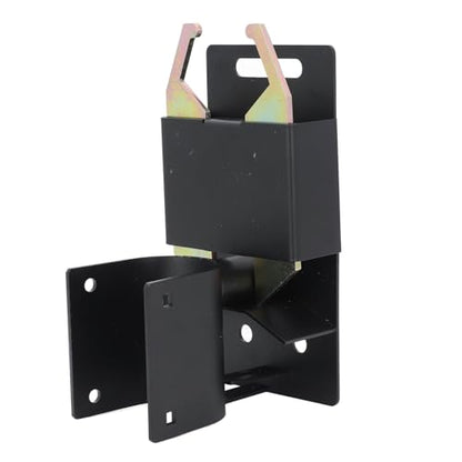 2 Way Farm Gate Latch, Heavy Duty Lockable Gate Latch for 1-5/8 to 2 Round Tube Gate, Black Fence Gate Latch, Livestock Cattle Gate Latch for Metal Gate, Farm, Pastures, Ranches