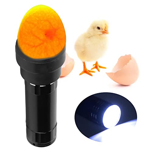 Bright Cool LED Light Egg Candler Tester, 9 Lamp Egg candling Light Egg Candle with Lanyard for Distinguishing Fertile Chickens Ducks Quail Eggs