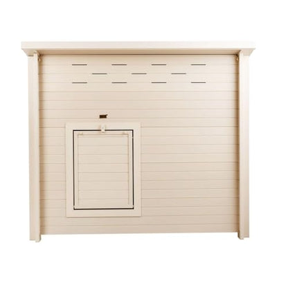 New Age Pet ECOFLEX Fontana Jumbo Chicken Coop, Urban Barn for 4 to 6 Chickens, Easy Assembly, Eco Friendly & Durable, Tan