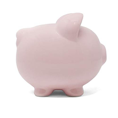 Child to Cherish Ceramic Piggy Bank, Pink - color: Pink