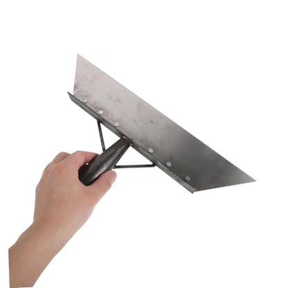 Beavorty Multifunctional Animal Dung Shovel and Barn Manure Scraper for Livestock Farm Cleaning 38cm Manganese Steel Heavy Duty Scraper Tool for Barn and Pasture Maintenance