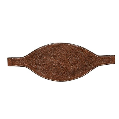 Professional's Choice Chocolate Floral Roughout Bronc Halter | S