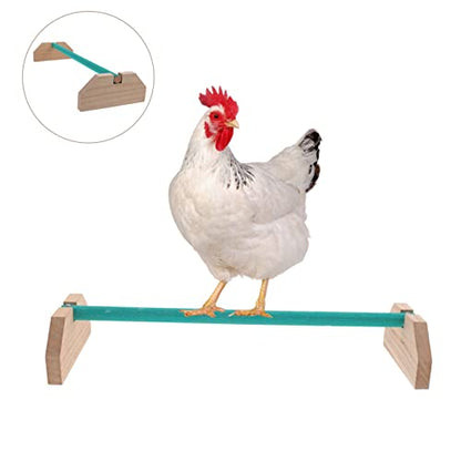 Wooden Chicken Perch Adjustable Roosting Stand for Hens and Chicks Sturdy Chick Standing Bar Natural Wood Bird Perch for Coop Accessories