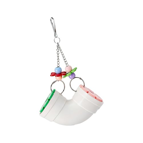 Interaction Foraging Toy for Parrots and Small Pet Stimulates Natural Behavior with Easy Hanging Design Enrichment Bird Chew