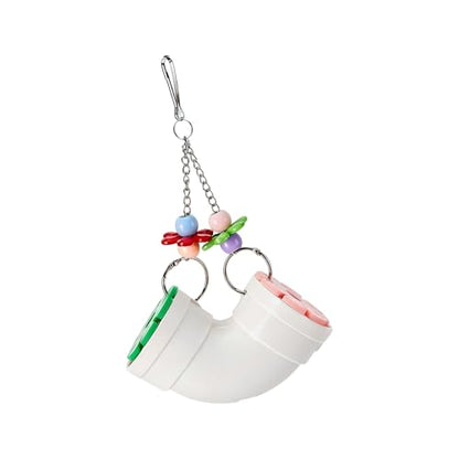 Interaction Foraging Toy for Parrots and Small Pet Stimulates Natural Behavior with Easy Hanging Design Enrichment Bird Chew
