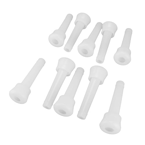 10-Pack Cow Milking Machine Liners, Food Grade Silicone Teat Cup Replacement Parts, Universal Fit, Gentle Suction for Cattle