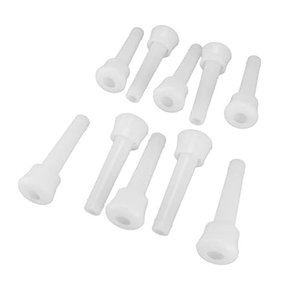 10-Pack Cow Milking Machine Liners, Food Grade Silicone Teat Cup Replacement Parts, Universal Fit, Gentle Suction for Cattle