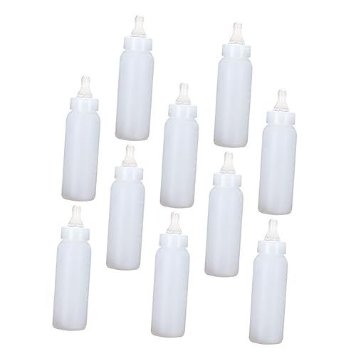 10pcs Small Pig Feeder Bottle Milk Container for Newborn to Years Silicone Pacifier Safe Material
