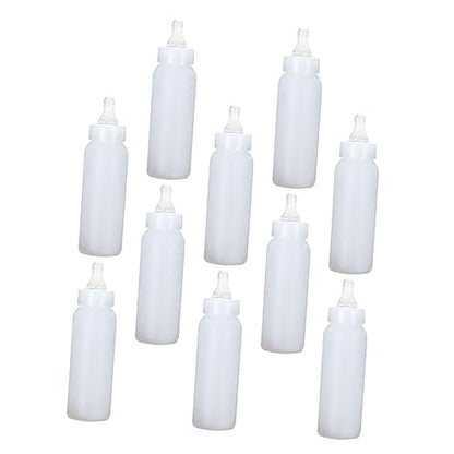 10pcs Small Pig Feeder Bottle Milk Container for Newborn to Years Silicone Pacifier Safe Material