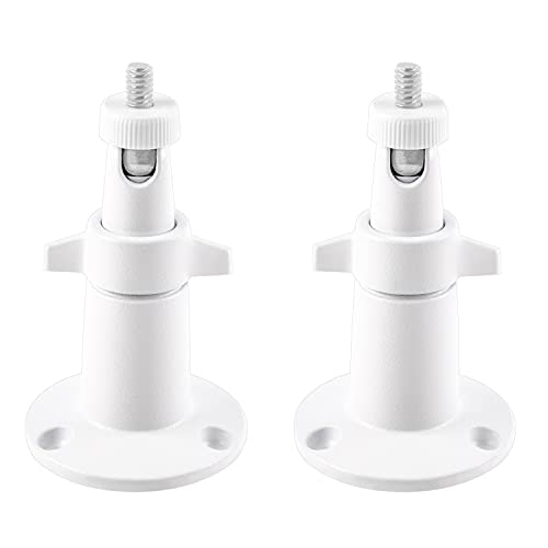 Security Camera Universal Mounting Bracket,Adjustable Indoor/Outdoor Security Wall Metal Bracket, Compatible with Arlo Pro/Pro 2/Pro 3/Pro 4/Ultra/Ultra 2, & with Ring Stick Up Cam Battery (2 Pack) - size: 2 Count (Pack of 1)