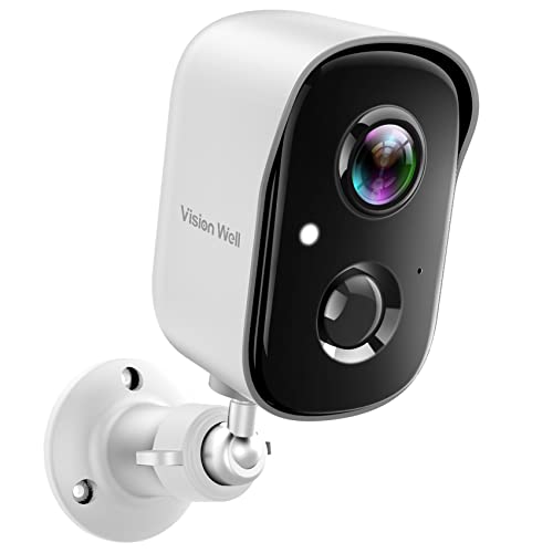 Security Cameras Wireless Outdoor, 2K Battery Powered AI Motion Detection Spotlight Siren Alarm WiFi Surveillance Indoor Home Camera, Color Night Vision, 2-Way Talk, Waterproof, Cloud/SD Storage