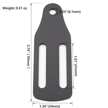 Tactical Leg Strap Drop Swivel Attachment for Holsters, Thigh Strap Belt for Leg Holster, with Quick-Release Buckle. - color: Drop Swivel Adapter-Black