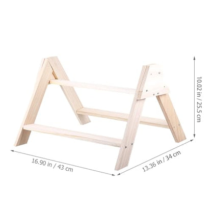 POPETPOP Chicken Perch- Roosting Perch Chick Toys for Coop Chick Stand Trainning Chicken Roosting Bars for s Coop Hens Wood Stand