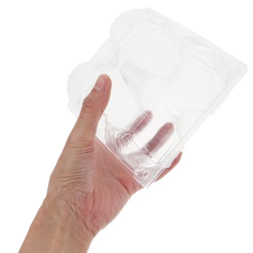 6 Pack Clear Plastic Goose Egg Cartons Large Goose Egg Carton Holder for Storage Transport Fridge Organization and Gift Display Multi-Slot Boxes for Eggs - size: 14.50X14.50X9.50CM