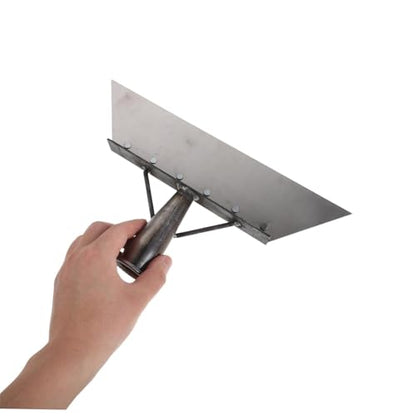 Abaodam Heavy Duty Manganese Steel Farm Dung Scraper Shovel 32cm for Barn Stall Cleaning and Poultry Manure Removal Tool