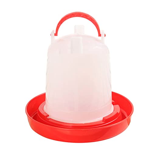 Chicken Feeder and Waterer Set for Poultry Fount for Up to 25 3-Week-Old Chicks Easy to Maintain Practical for Enclosure Baby Chick Feeder and Hanging Waterer Kit Set for Brooder No Waste Stand Small