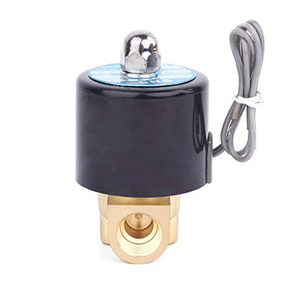 SNS 3/8"NPT DC24V Brass Electric Solenoid Valve Normally Closed Water,Air,Diesel 2W040-N10/DC24V - style: DC24V