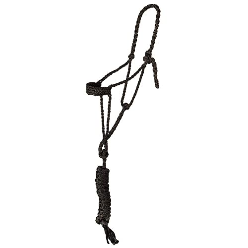 Tough 1 Premium Mule Tape Halter w.Lead - color: Red