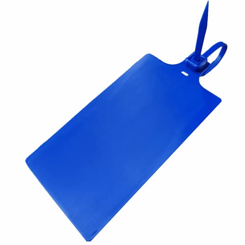 Plastic Seals Shipping Tags Logistics Use Big Sign Tie Large Label Tie, 255mm Total Length, Package of 100pcs (Navy Blue) - color: Navy Blue