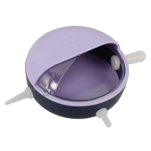 POPETPOP Puppy Feeder Bowl Detachable Bowl for Puppies Kittens Mimics Natural Nursing Posture Easy to Clean Stylish Purple Design for Multiple Pets