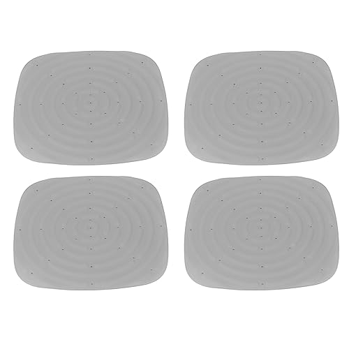 Chicken Nesting Box Pads, Washable Reusable PVC Breathable Egg Collector Design Hen Liners, Chicken Nesting Pads with Groove for Coops, Hen House (Grey) - color: Grey