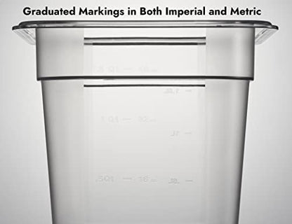 CURTA 6-Pack 1/6 Size 6" Deep NSF Polycarbonate Food Pans | Dishwasher & Freezer Safe Clear Container for Prep Tables, Buffet, Salad Bar, Commercial & Home Kitchen - color: 1/6 Size, size: 6" Deep