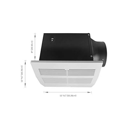 BV Bathroom Exhaust Fan 200CFM - 2.0 Sones, 6" Duct Collar, Rooms Up to 200 Sq. Ft.| Ventilation Fan, Stainless Steel - Ultra-Quiet & HVI 2100 - size: 200 CFM