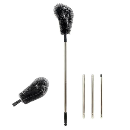 1 pcs 200 cm Huge Tank Brush (Black, with Extra Black Head), Big Brush Head Size (32 cm), Long Handle, with Extendable Stainless Steel Pole, PP Stiff-Bristled, for Large Water Bucket - color: 1 Pcs 200 Cm (Black)+extra Black Head
