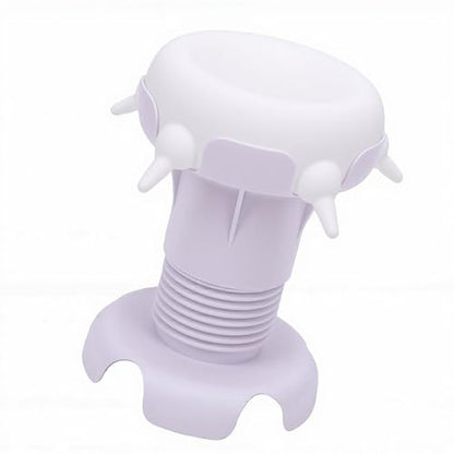 Zopsc Pet Milk Feeder Station, 4 Nipples Silicone Feeding Bowl for Puppies Kittens, Small Animal Nursing Bottle with Leakproof Design for Pet Owners - color: White