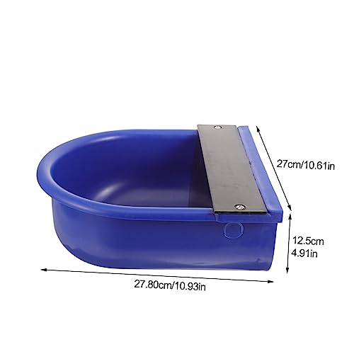 Garneck Automatic Cow Drinking Water Bowl Waterer for Livestock Float Valve Control Easy to Use and Water-Saving for Cattle Horses Sheep and Dogs - color: Blue