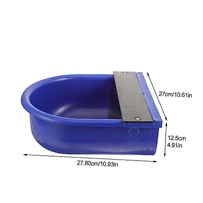 Garneck Automatic Cow Drinking Water Bowl Waterer for Livestock Float Valve Control Easy to Use and Water-Saving for Cattle Horses Sheep and Dogs - color: Blue