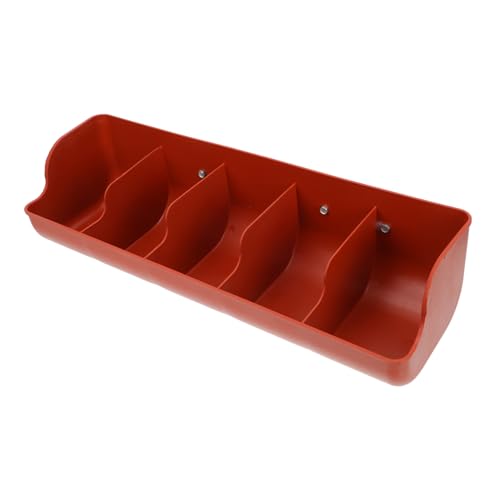 ORFOFE Compartment Piglet Feeding Trough Hanging Wall Feeder Plastic Compartment Trough Livestock Supplies Easy Clean