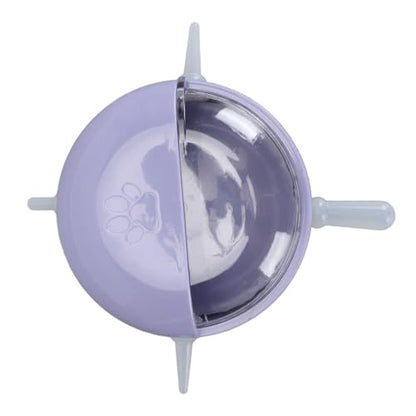 FILFEEL Pet Nursing Bottle with 5 Nipples and Lid, Silicone Puppy Kitten Milk Feeder Bowl, Choking Prevention Breastfeeding Device for Newborn Dogs Cats Small Animals, - color: Purple