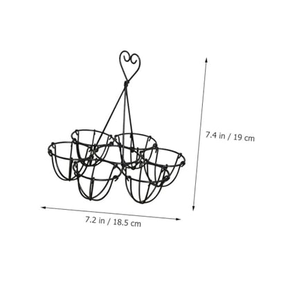 Zerodeko Desktop Stand Desktop Stand Egg Skelter Modern Egg Holder Countertop Freestanding Display Wired Countertop Holder Kitchen Storage Rack for Fresh s Basket Tray Basket Tray