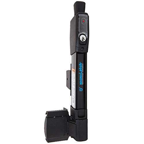 National Hardware MagnaLatch N346-212 Magnetic Self-Closing Pool Gate Latch with Vertical Pull, Child Proof Safety, Visual Indicator, Black Finish for Fence Gates - size: (Pack of 1)