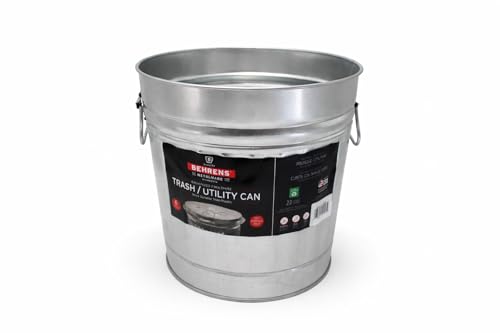 Behrens 6 Gallon Galanized Trash Can - size: 6-Gallon