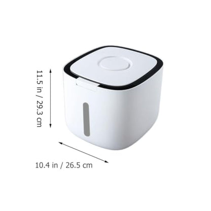 TOYANDONA Large-capacity Sealed Grain Storage Box for Kitchen and Home, Portable Black Rice Storage Container with Strong Sealing Effect, Abs and Pp Material Flour and Dog Food Holder