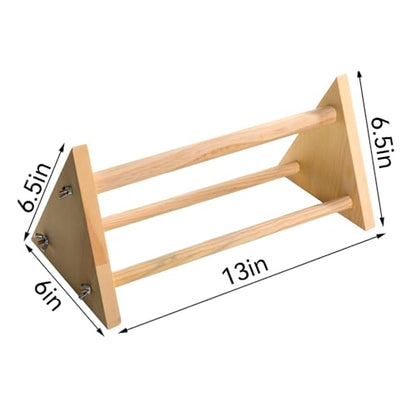 Chicken Perch for Coop -size13 L x 5.9" W x 6.5" H- Heavy Duty Poultry Roosting Bar with Natural Pine Wood-Durable Chicken Coop Accessories，Chick Perch Training Toys for Bird Baby Chicks Parrot