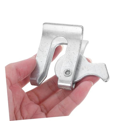 Toyvian 5pcs Metal Pig Fence Latch Lock Kit Easy Operation Robust Design for Farrowing Crate