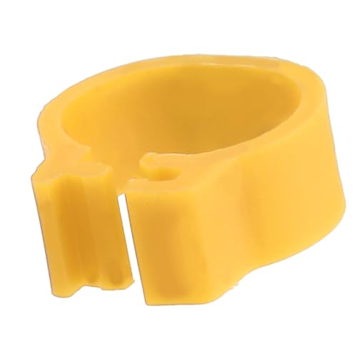 100PCS 8MM 001-100 Numbered Plastic Letter Pigeon Bird Leg Bands Rings, Bird Chicks Parrot Clip Rings Band (Yellow) - color: Yellow