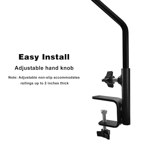 MIXXIDEA Heavy Duty Extensible Deck Hook - Adjustable for Hanging Bird Feeders, Plants, Wind Chimes, Lanterns - size: 43in Long Deck Hook-1 Pack