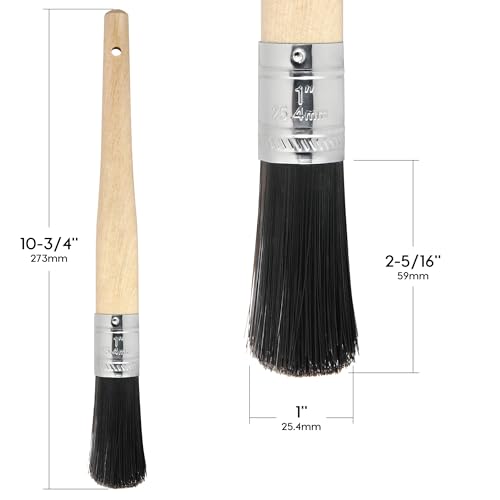 Powerbuilt Parts Cleaning Brush, Lasting Nylon Wire, 1-Inch Diameter, Hanging Loop Handle - 940444 - size: (Pack of 1)
