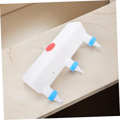 HEMOTON Farm Animal Feeder for Goats and Lambs Multiple Pacifiers Milk Feeding Device Sturdy Pig and Sheep Bottle Comfortable Nipples for Farms and Livestock Care