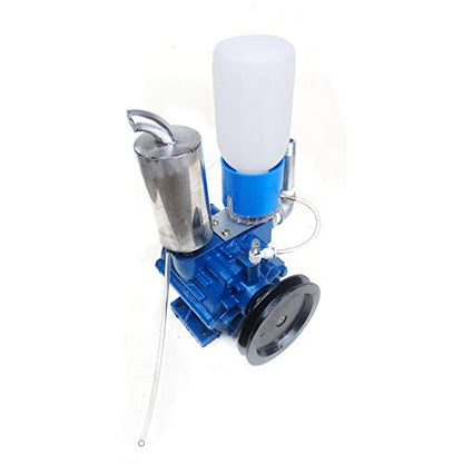 Milking Machine Vacuum Pump, 66 gal/min High Efficiency Aluminum Alloy Pump for Mechanized Milking Systems, Portable Milker Bucket Tank Barrel for Dairy Farms and Milking Stations