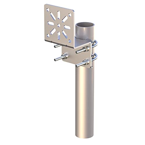 Pole Mount Bracket Anti Vibration Antenna Mount Universal Wall Mounting Bracket [ Without The Pole ] for Security Camera PTZ Dome Indoor Outdoor AP Access Point Client CPE Kits - color: 1 PCS