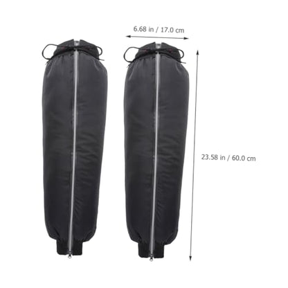 Cabilock Calf Gaiters for Men Women Warm Leg Protectors for Hiking Motorcycle Gear Reflective Material