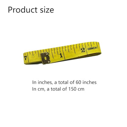 GDMINLO 4 Pack Soft Tape Measure Double Scale Body Sewing Flexible Tailor Craft Vinyl Ruler for Weight Loss Medical Body Measurement, Has Centimetre Scale on Reverse Side 60-inch